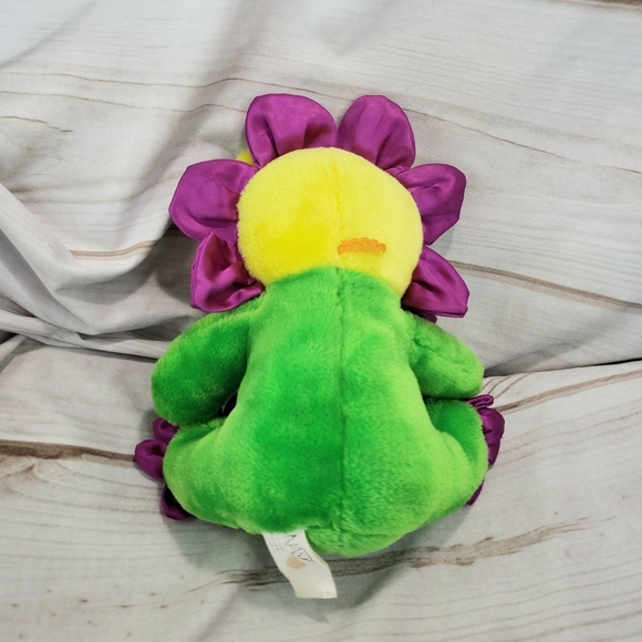 Nanco Psychedelic Sunflower Teddy Bear Plush Stuffed Toy Vintage 9 Inch 2000 - Picture 6 of 9